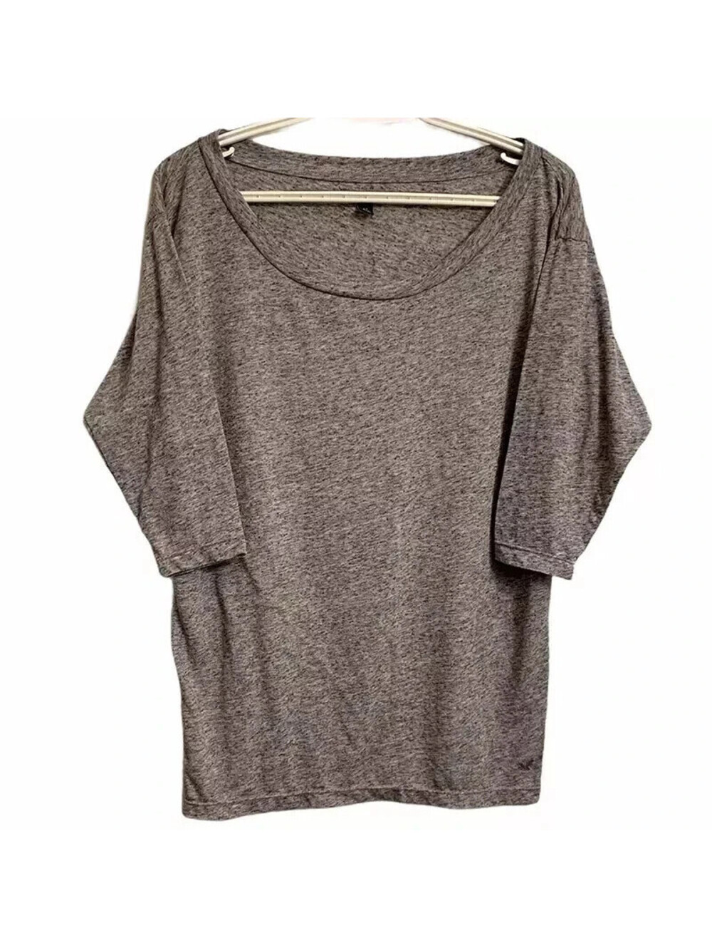 American Eagle Outfitters Heather Gray Scoop Neck Top